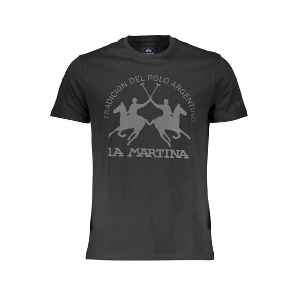La Martina Black Cotton Men's Men's T-Shirt
